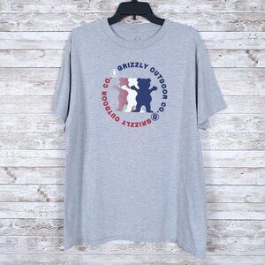 Grizzly Outdoor Mens Shirt XL Gray Tee 110A